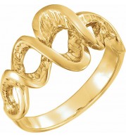 14K Yellow Freeform Ring