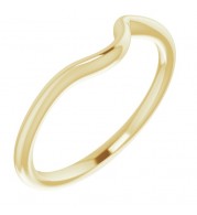 14K Yellow Band for 4.1 mm & 4.4 mm Round Ring