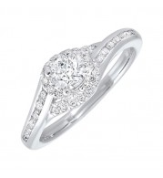 Gems One 14Kt White Gold Diamond(5/8Ctw) Ring