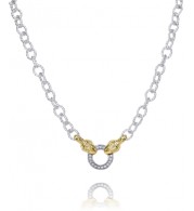 Vahan 14k Gold & Sterling Silver Diamond Necklace