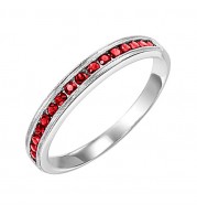 Gems One 10Kt White Gold Ruby (1/3 Ctw) Ring