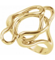 14K Yellow Freeform Remount Ring