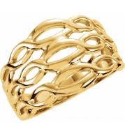 14K Yellow Freeform Ring