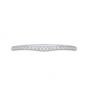 Shah Luxury Round Diamond Half-Eternity Wedding Band In 14K White Gold