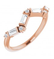14K Rose 1/3 CTW Diamond Stackable Ring