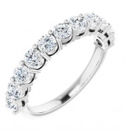14K White 1 CTW Diamond Anniversary Band