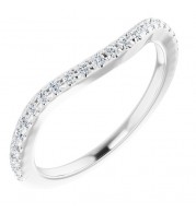 14K White 1/5 CTW Diamond Matching Band
