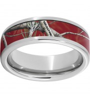 Serinium Pipe Cut Band with Realtree AP Cardinal Inlay