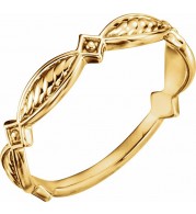14K Yellow Stackable Ring