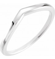 14K White Band