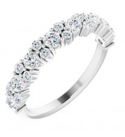 14K White 9/10 CTW Diamond Anniversary Band