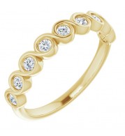14K Yellow 1/4 CTW Diamond Anniversary Band