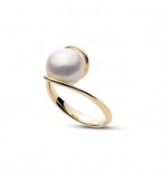 Imperial Pearl 14k Yellow Gold Freshwater Pearl Ring