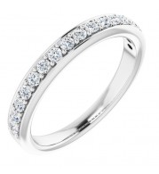 Platinum 1/3 CTW Diamond Anniversary Band