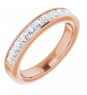 14K Rose 1 CTW Diamond Anniversary Band