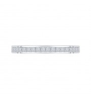 Shah Luxury 14K White Gold Princess Diamond Half-Eternity Wedding Band