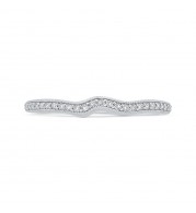 Shah Luxury 14K White Gold Diamond Wedding Band