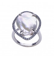 Imperial Pearl Sterling Silver Freshwater Pearl Ring
