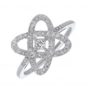 Gems One Silver Diamond (1/4Ctw) Ring