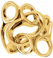 14K Yellow Freeform Ring