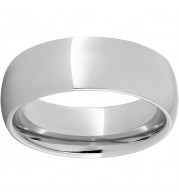 Serinium Domed Band with Polish Finish