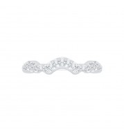 Shah Luxury Round Diamond Wedding Band In 14K White Gold