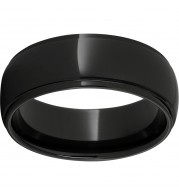 Black Diamond Ceramic Domed Grooved Edge Band