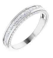 Platinum 3/4 CTW Diamond Anniversary Band