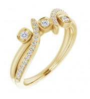 14K Yellow 1/5 CTW Diamond Ring