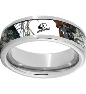 Serinium Pipe Cut Band with Mossy Oak Winter Inlay