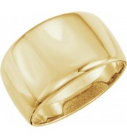 14K Yellow Dome Ring