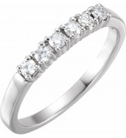 14K White 1/4 CTW Diamond Anniversary Band