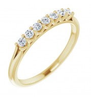 14K Yellow 1/5 CTW Diamond Anniversary Band