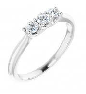 14K White 1/3 CTW Diamond Anniversary Band