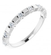 14K White 1/4 CTW Diamond Anniversary Band