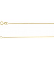 14K Yellow Solid Snake 7 Chain