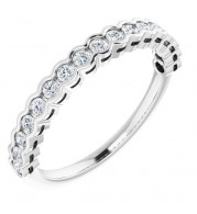14K White 1/4 CTW Diamond Anniversary Band