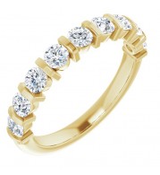 14K Yellow 3/4 CTW Diamond Anniversary Band