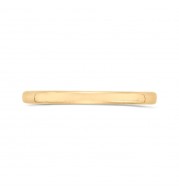 Shah Luxury 14K Two-Tone Gold Plain Wedding Band