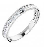 14K White 1/2 CTW Diamond Anniversary Band