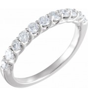 14K White 5/8 CTW Diamond Anniversary Band