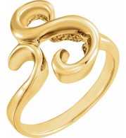 14K Yellow Freeform Ring