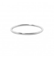 Carla 14k White Gold Plain Ring