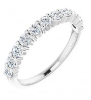 14K White 1/2 CTW Diamond Anniversary Band