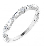 14K White 1/2 CTW Diamond Anniversary Band