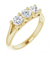 14K Yellow 3/4 CTW Diamond Anniversary Band