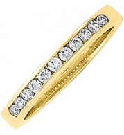 14K Yellow 1/5 CTW Diamond Anniversary Band