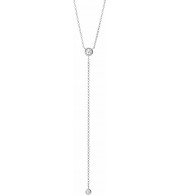 14K White 1/5 CTW Diamond Y 15-17 Necklace
