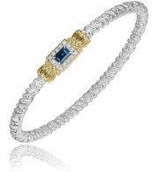 Vahan 14k Gold & Sterling Silver Garnet Bracelet