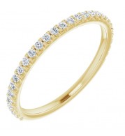 14K Yellow 1/4 CTW Diamond Anniversary Band